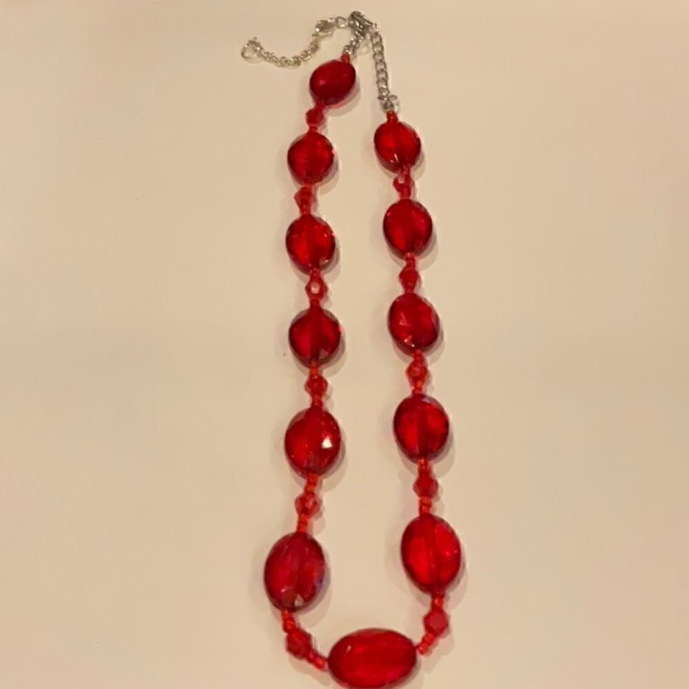 Vintage Red Necklace   
